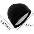 thumbnail image 4 of FYBTO Casquette de Natation Luxe Marbre Texturé Bleu Unisexe Adulte FYBTO Polyester, 4 of 4