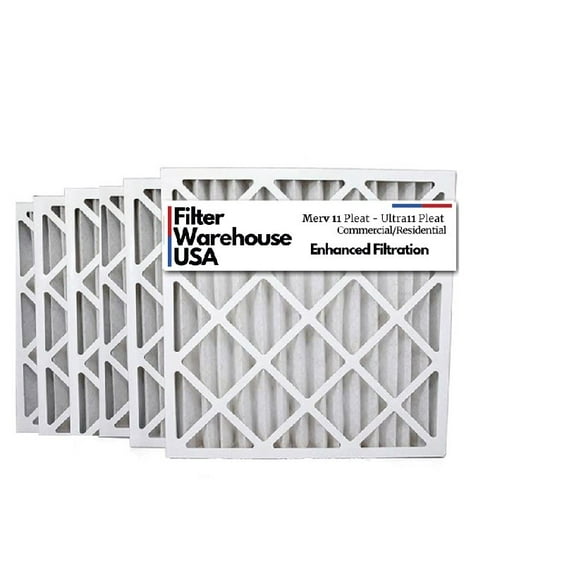 UltraPURE 20x25x4 MERV 11 HVAC Air Filter (6 Pack)