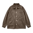 thumbnail image 7 of FDGIU Women's Lapel Collar Button Down Oversized Shacket, Long Sleeve Twill Cargo Jacket with Multi Patch Pockets for Spring Fall Outdoor Daily Layering, 7 of 7