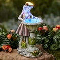 thumbnail image 5 of Solar Lighted Girl Children Statue - Outdoor Garden Accent, 5 of 6