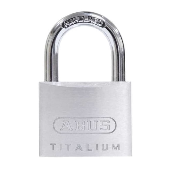 Abus Keyed Padlock, 55/64 in,Square,Silver 64TI/40 KD