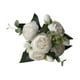 thumbnail image 3 of Flores de imitación Flores artificiales Romántico Elegante con tallo Ramo de rosas falsas para Blanco, 3 of 9