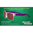 thumbnail image 2 of 10 Sunglasses with Mirror Lenses Pack - Two-Toned Design, UV Protection - Purple, 2 of 8