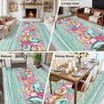 thumbnail image 5 of 5'x8' Area Rugs, Pink Starfish Ocean Indoor Outdoor Area Rug for Living Room Bedroom, Coastal Conch Green Wood Plank Farm Washable Bathroom Rugs Kitchen Floor Carpet Mats Home Decor Aesthetic, 5 of 8