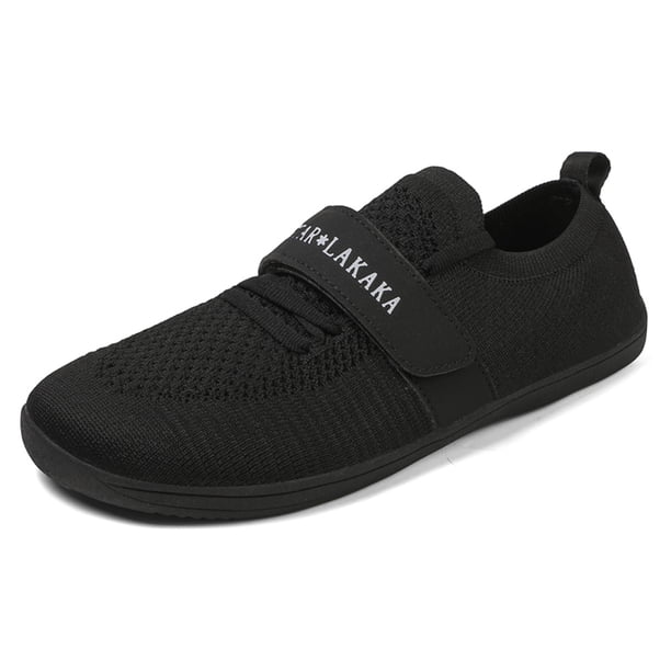Hombres Mujeres zapatos descalzos Barefoot Lace-up zapatillas minimalistas de las puntas anchas deslizan las zapatillas descalzo