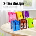 thumbnail image 4 of Organizador Acrílico de 2 Niveles para Sobres de Bebidas, Ideal para Saborizar Agua y Preparar Bebidas en Polvo. Almacenamiento en la Despensa o Armario de la Cocina., 4 of 5