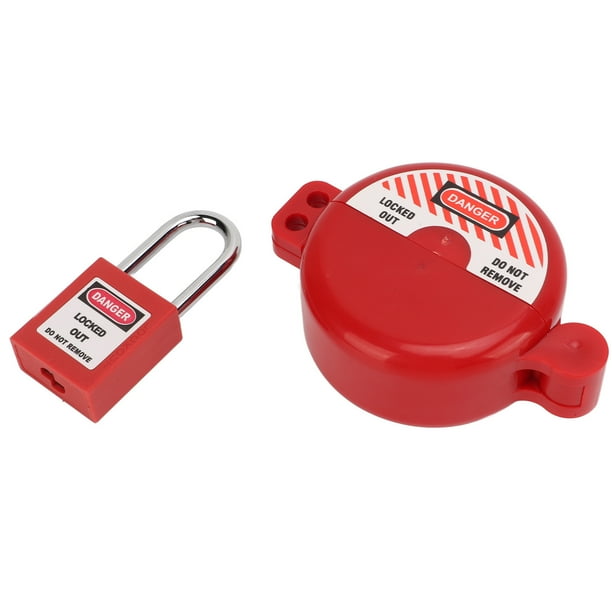 Lockout Tagout Valve Lock, Durable Antiaging Impact Resistant Plated ...