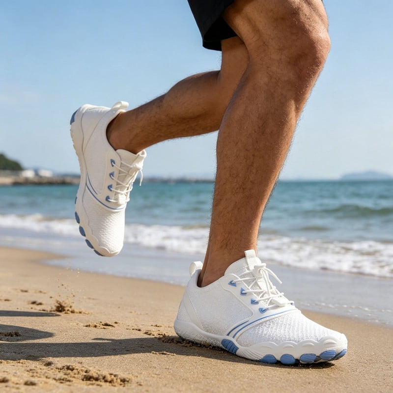 BERANMEY Casual Hike Barefoot Shoes for Women & Men Breathable Non-Slip Athletic Footwear Wide Toe Water Shoes for Hiking Non-Slip Shoes for Unisex Grounded Comfort wear