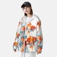 thumbnail image 3 of Balery Three Goldfish Watercolor Splash Men's Women's UPF 50+ Sun Protection Lightweight Hoodie Performance Long Sleeve Shirt for Fishing Running-, 3 of 7