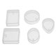 thumbnail image 1 of Collar Artesanía 5 unids/set agujero cristal silicona molde joyería colgante hacer molde DIY artesanía Likrtyny Libre de BPA, 1 of 9