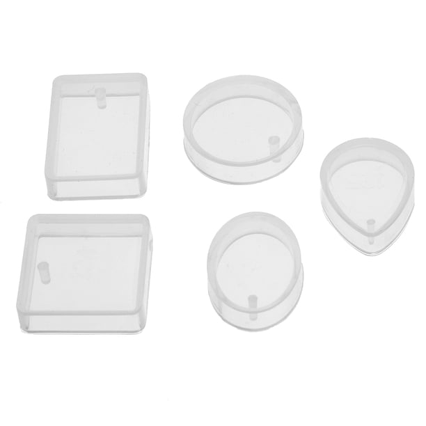 Collar Artesanía 5 unids/set agujero cristal silicona molde joyería colgante hacer molde DIY artesanía Likrtyny Libre de BPA