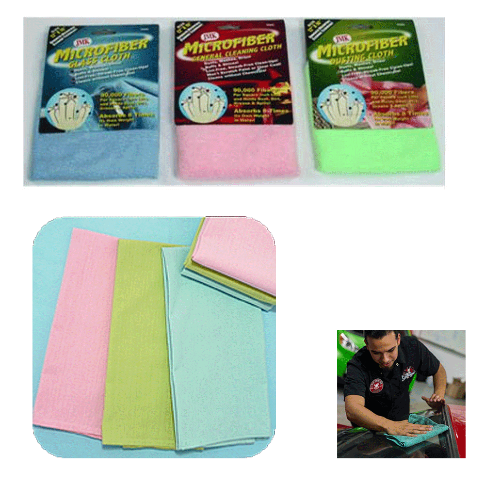 2 Pack Microfiber Cleaning Cloths Towel Auto Detailing Car Polishing