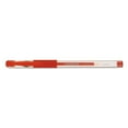 thumbnail image 2 of Universal Comfort Grip Gel Stick Roller Ball Pen, Red Ink, Medium, Dozen -UNV39512, 2 of 2
