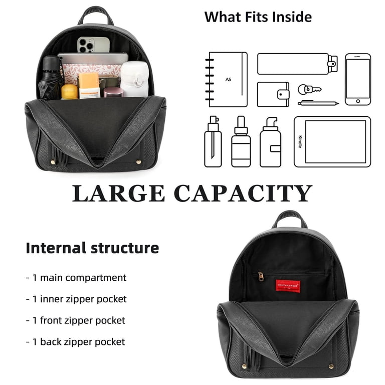 Montana West Medium Backpack Purse for Women Anti Theft  display picture 3