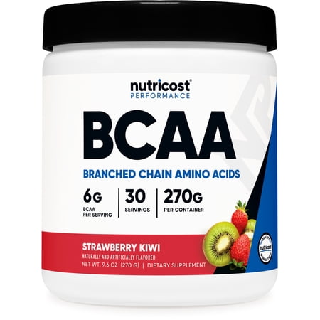 Nutricost BCAA Powder- 2:1:1 - (Strawberry Kiwi) 30 Servings - Non-GMO Supplement