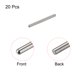 thumbnail image 3 of 1x12mm Espiga Pasadores, 20uds 304 Inoxidable Acero Redonda Cabeza Plana Chaflanado Extremo Espiga Pasador Madera Litera Cama Estante Picas Soporte Estantes Sujeción Elementos, 3 of 6