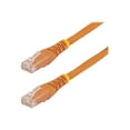 thumbnail image 3 of StarTech.com 6ft CAT6 Ethernet Cable, 10 Gigabit Molded RJ45 650MHz 100W PoE Patch Cord, CAT 6 10GbE UTP Network Cable with Strain Relief, Orange, Fluke Tested/Wiring is UL Certified/TIA - Category 6 - 24AWG (C6PATCH6OR) - Patch cable - RJ-45 (M) to RJ-45 (M) - 6 ft - UTP - CAT 6 - molded - orange - for P/N: ST2000SPEXI, USB31000SPTB, USB31000SPTW, USB32000SPT, 3 of 4
