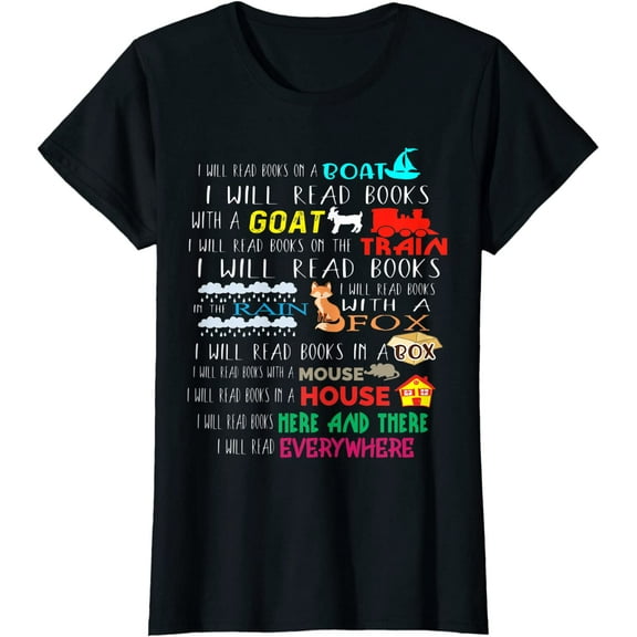 I Will Read Books On A Boat & Everywhere Reading Gifts T-Shirt