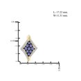 thumbnail image 4 of 1 1/2 Carat T.G.W. Tanzanite And White Diamond Accent 14k Gold Over Silver 3-Piece Kite Jewelry set, 4 of 7
