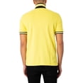 thumbnail image 3 of Fila Faraz Tipped Rib Polo Shirt, Yellow, 3 of 5