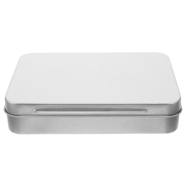 ColoMX Organizador para el hogar, caja de lata de Metal vacía pequeña con tapa, contenedor de almacenamiento de lata