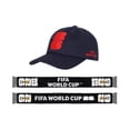 thumbnail image 1 of FIFA World Cup 2026 Navy Adjustable Hat & Acrylic Scarf Set, 1 of 3