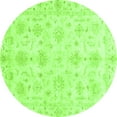 thumbnail image 1 of Ahgly Company Indoor Round Oriental Green Modern Area Rugs, 3' Round, 1 of 4