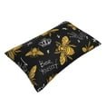 thumbnail image 3 of EasygdpHohey Bee Golden Embroidery Polyester Fiber Double-Sided Pillowcase,Super Soft,Comfortable And Luxurious Pillowcase,Not Easy To Break Or Deform- 20"X30", 3 of 9