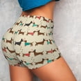 thumbnail image 5 of Yiaed Dachshund Dog Print Women's Athletic Shorts Running Shorts Sporty Short High Waisted Elastic Workout Shorts for Yoga Gym Running & Sports -X-Large, 5 of 8