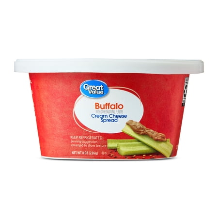 Great Value Buffalo Cream Cheese Spread, 8 oz Tub