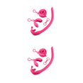 thumbnail image 3 of Wosthever Snorkel Tube Professional Ergonómico Plegable Reutilizable Outdoor Sport Swim Freediving Snorkeling Tubes Rose Red Rosa roja 2Conjunto, 3 of 6