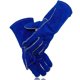 thumbnail image 2 of pares de guantes de soldadura, cuero de vaca doble, protector de mano resistente, resistente al calor extremo y al desgaste, para parrilla, chimenea, trabajo, jardín, horno y barbacoa, azul 14, 2 of 8