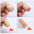 thumbnail image 5 of Uxcell Wood Pottery Tools Stamps 0.8" Dia Wood Block Print Stamps Paw Pattern, 5 of 6