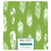 Waverly Inspirations 100% Cotton 18" x 21" Feather Print Green Color Pre-cut Fat Quarter, 1 Each