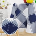 thumbnail image 2 of Nappe Ronde à Carreaux - Imperméable, Résistante aux Plis et Lavable, Nappe en Vichy Décorative pour Fête Extérieure, Intérieure, 160 G/m2, 2 of 5