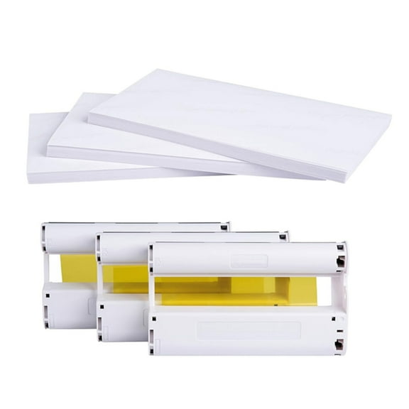 Photo Printing Cartridge and Photo Paper for CP1500 CP1300 CP1200 Thermal Sublimations Printer Photo Paper