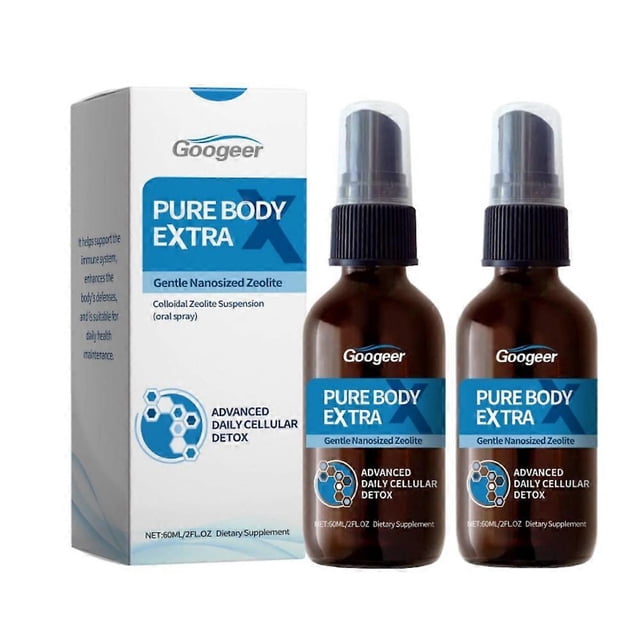 Pure Body Extra Nanosized Zeolite Spray Natural Daily Detox for Women Men Travel-Friendly Body Care Freshness