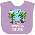 thumbnail image 3 of Inktastic Summer Vacation in the Dominican Republic Boys or Girls Baby Bib, 3 of 4