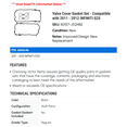thumbnail image 2 of Valve Cover Gasket Set - Compatible with 2011 - 2012 INFINITI G25, 2 of 2