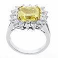 thumbnail image 6 of HeartsAndYou 1.5ct Natural Yellow Sapphire Pear Halo Engagement Ring 14k SOLID White Gold, 6 of 9