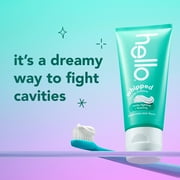 Hello Whipped Fluoride Toothpaste, Minty Foam Toothpaste, Peppermint Stick, 4.0 oz