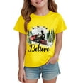 thumbnail image 5 of Ulanda Christmas Cookie Shirt Toddler Boys Girls Cookie Crew T-Shirt Xmas Gifts Tee Tops Holiday Outfits (Yellow, 18-24 Months), 5 of 6