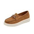 thumbnail image 2 of Willtoo Women's Orthopedic Loafers with Chain Decor Dressy Slip On Casual Walking Shoes Round Toe Non-Slip Comfortable Fashion Sneakers, 2 of 2