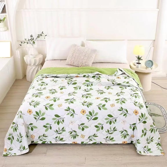 Xihbxyly Edredón de Verano, Diseño de Algodón Lavado Transpirable, Ropa de Cama Ligera y Fresca, Tela Suave y Cómoda, Ideal para Dormitorios, Perfecto para Noches Calurosas, Fácil de Limpiar, Lavable