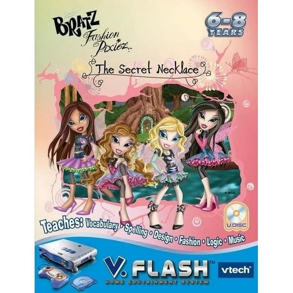 VTech V Flash Game Bratz Fashion Pixiez, The Secret Necklace