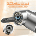 thumbnail image 2 of 105 Degree Right Angle Drill Adapter and 12pcs Bend Screwdriver Bit 1/4In Hex Shank Driver Angle Drill Attachment Short, 2 of 5