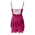 thumbnail image 5 of Povozer Short Homecoming Dresses for Teens 2025 Spaghetti Strap Satin Prom Dress(Hot Pink,XL), 5 of 5