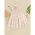 thumbnail image 2 of Bagilaanoe Toddler Baby Girl Summer Dress Floral Sleeveless A-line Princess Dresses 6M 9M 12M 18M 24M 3T 4T Kids Party Swing Sundress, 2 of 8