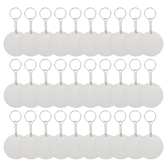 Landege Handmade Sublimation Pendant Set with Connecting Keychain Charms for Custom Crafting and Projects