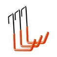 thumbnail image 4 of 3 ganchos para bicicletas para organizadores de garaje, sencillos, de alta capacidad de carga, ahorradores de espacio, ganchos de almacenamiento para Naranja, 4 of 8